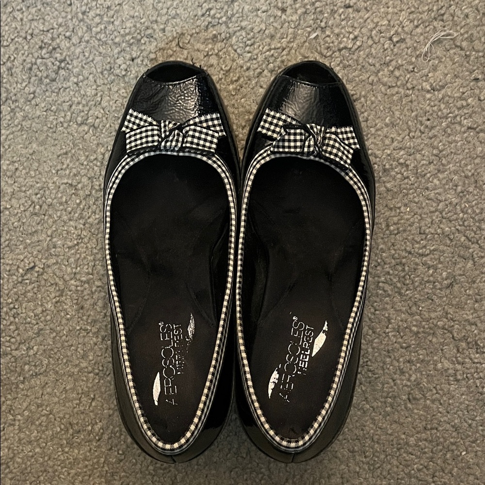 Aerosols Heel Rest Open Toe Pumps